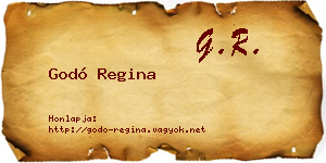 Godó Regina névjegykártya